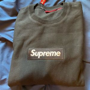 supreme Bogo black logo crewneck sweatshirt men’s medium hype beast